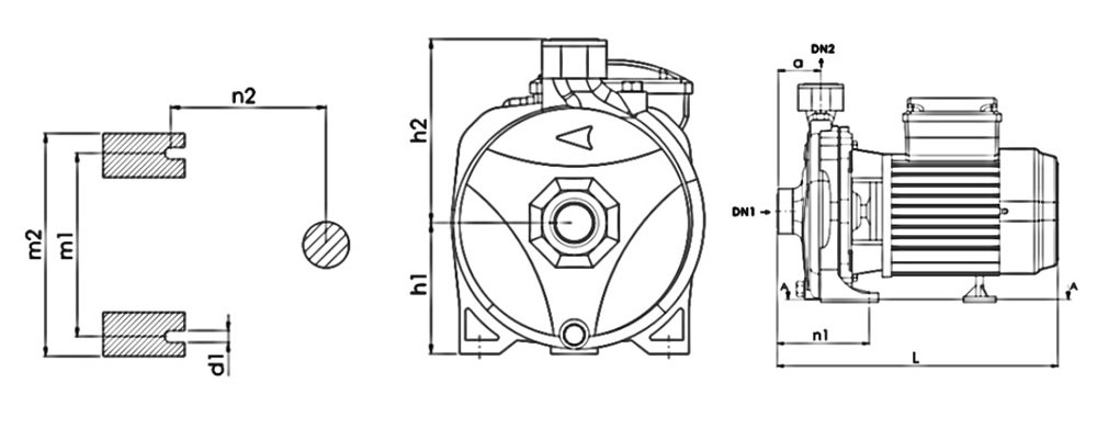 پمپ آب نیم اسب بشقابی نوید موتور CM 50