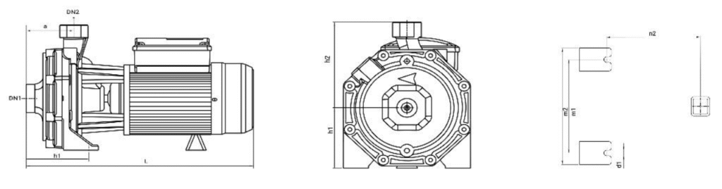 خرید پمپ آب یک و نیم اسب دو پروانه نوید موتور CBT 160