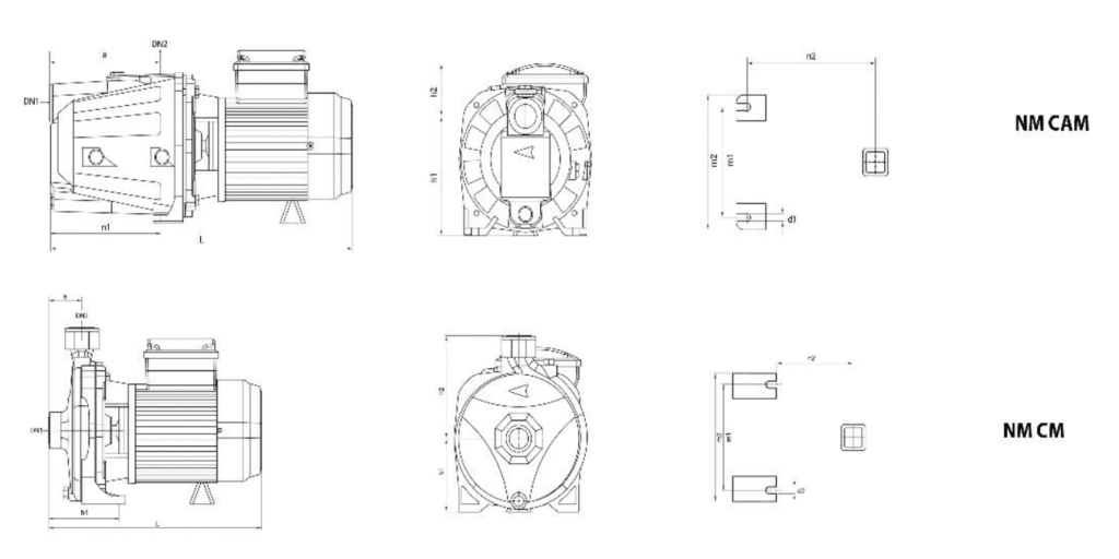 پمپ آب یک اسب بشقابی نوید موتور CMT 100 2 خرید پمپ آب یک اسب بشقابی نوید موتور CMT 100