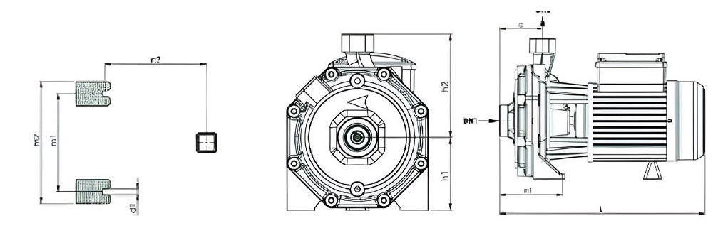 پمپ آب یک اسب دو پروانه نوید موتور CB 100