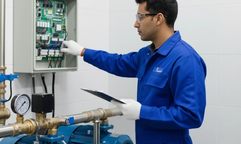 راه‌اندازی صحیح بوستر پمپ دور ثابت