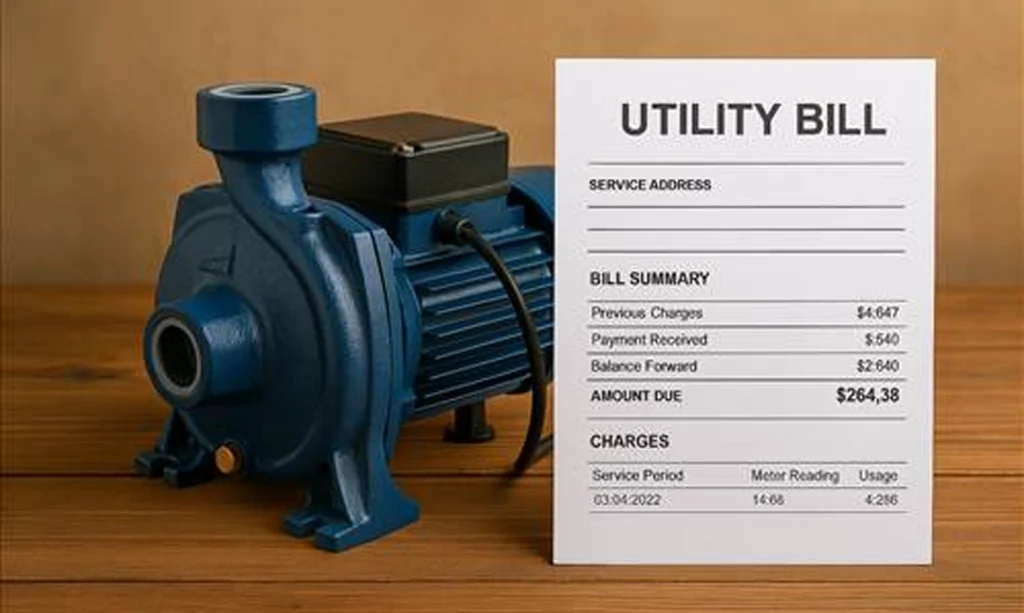 مصرف برق پمپ آب کوچک