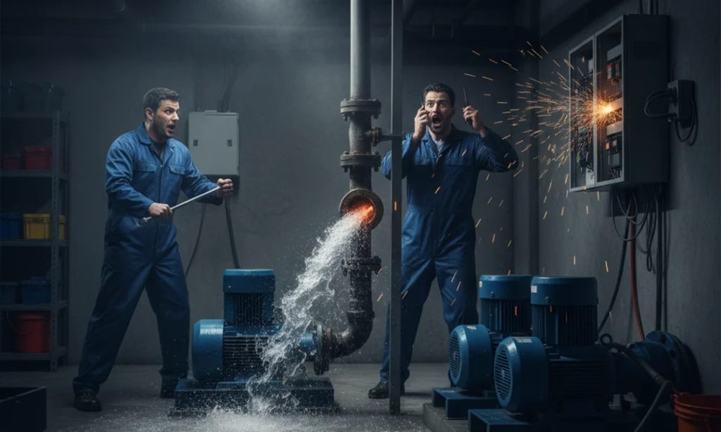 بررسی سناریوهای واقعی خرابی بوستر پمپ