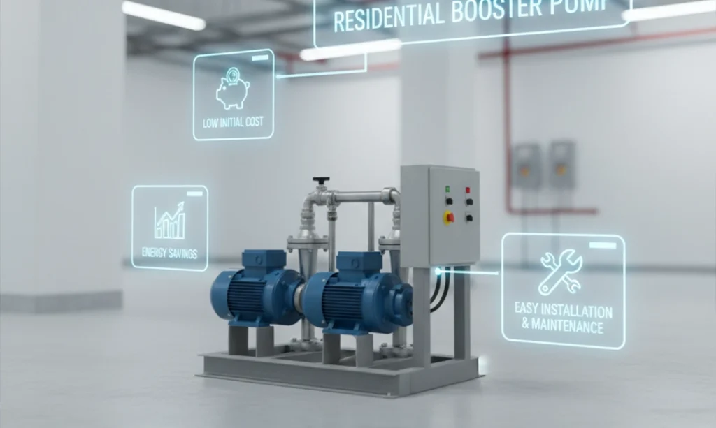 بوستر پمپ اقتصادی برای ساختمان‌های مسکونی