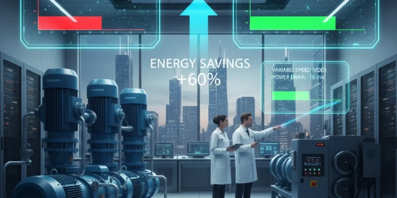 مقایسه بوستر پمپ دور ثابت و دور متغیر از نظر مصرف برق