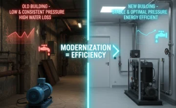 مقایسه عملکرد بوستر پمپ در ساختمان‌های قدیمی و نوساز