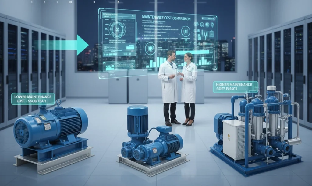 مقایسه هزینه نگهداری بوستر پمپ‌های مختلف