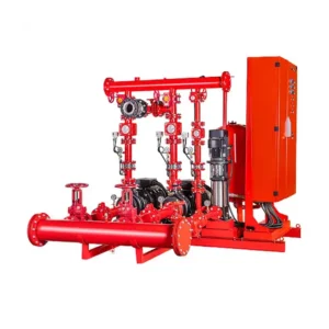 بوستر پمپ آتش‌نشانی سه پمپ بهار پمپ BP ETABLOC 40-250/22KW-3000RPM (جوکی APM75 - لئو)