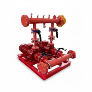 بوستر پمپ آتش‌نشانی سه پمپ نوید موتور ETABLOC B 40-250/220 2 (جوکی APM75 - لئو)